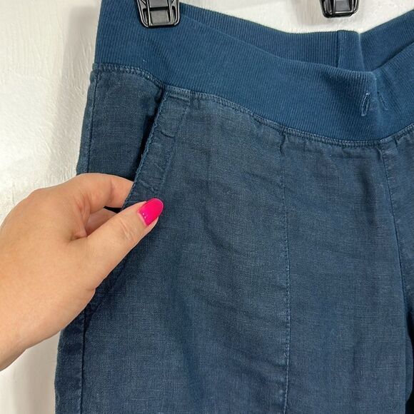 Hard Tail Forever Mid Rise Bermuda Shorts In Navy Blue Size M - Picture 2 of 7